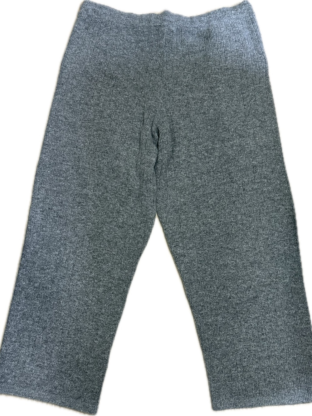 DKNY Wide Leg Sweater Joggers Cashmere Blend Gray XL NWT - Picture 5 of 12